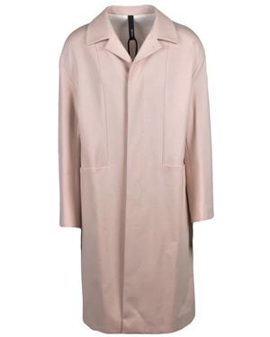 Hevò Single-Breasted Coats - Rosa