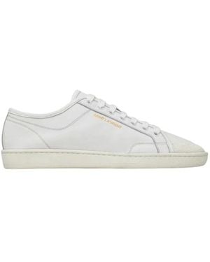 Saint Laurent Schoenen ,Wit ,Leer Court Classic Sneakers