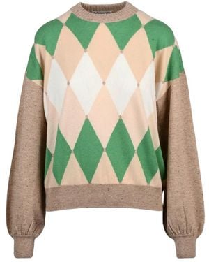 Ballantyne Round-Neck Knitwear - Green
