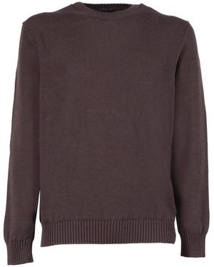 Slowear Round-Neck Knitwear - Marrone