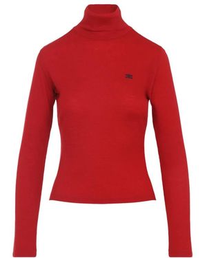 Celine Turtleneck Top - Rood