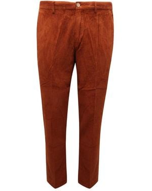 Cruna Slim-Fit Trousers - Red