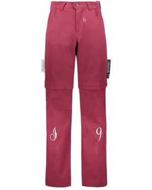 Isabella 1985 Straight Trousers - Red