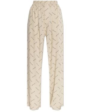 Balenciaga Straight Pants - Natural