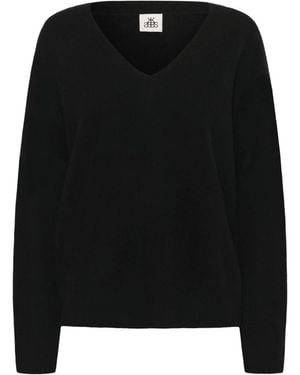 Karen By Simonsen V-Neck Strickware - Schwarz