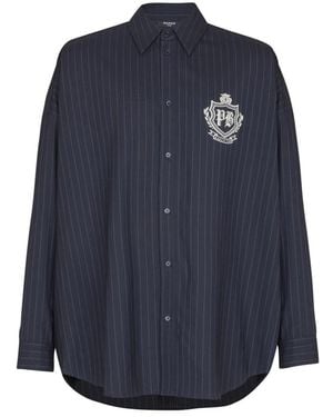 Balmain Casual Shirts - Blauw