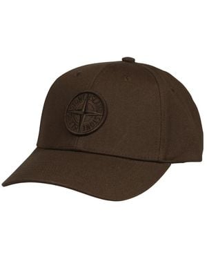 Stone Island Cotton Rep Visor Cap - Braun