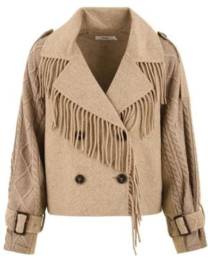 Not Shy Kassia Trench Coat - Natur