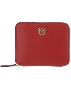 Pinko Accessoires ,Rood ,Leer Taylor Wallet