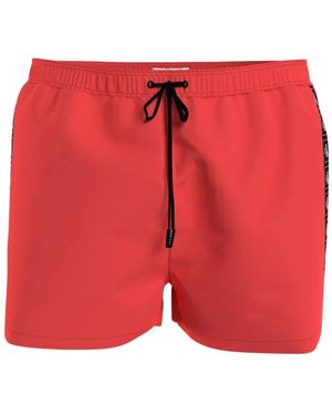 Calvin Klein Shorts Mit Kordelzug - Rot