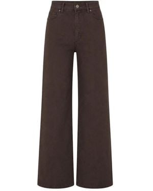 PAIGE Wide Jeans - Marrón