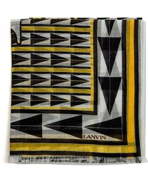 Lanvin Wool Scarf - Zwart