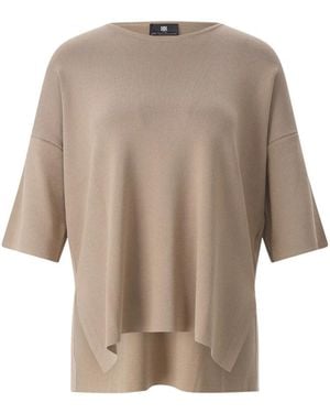 Riani Round-Neck Knitwear - Marrón