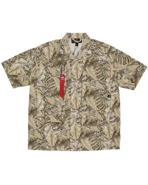 Alpha Industries Short Sleeve Shirts - Natural