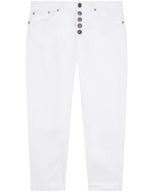 Dondup Cropped Trousers - White