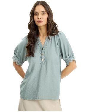iN FRONT Overhemden ,Blauw ,Blouses & Shirts