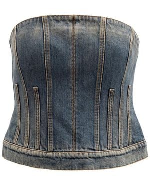 McQueen Sleeveless Tops - Azul