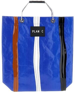 Plan C Tote Bags - Blue