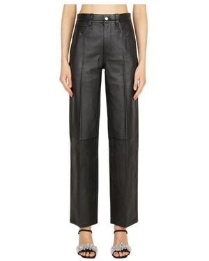 Alexander Wang Leather Trousers - Black