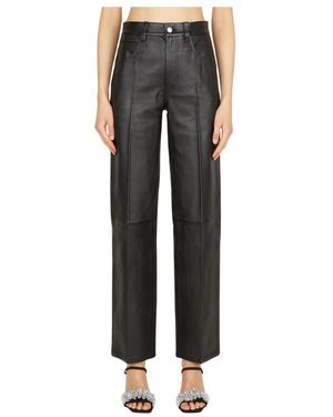 Alexander Wang Broeken ,Zwart ,Leer Panelled Leather Pants
