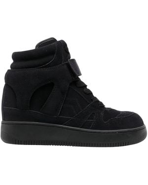 Isabel Marant Ellyn Leder-Sneakers - Schwarz