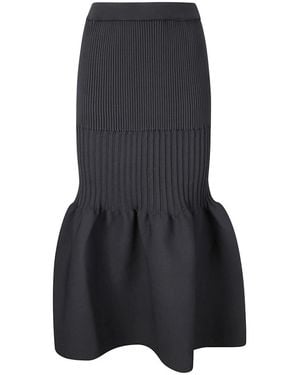 CFCL Falda Midi De Talle Alto Elástica, Mujer, Talla - Negro