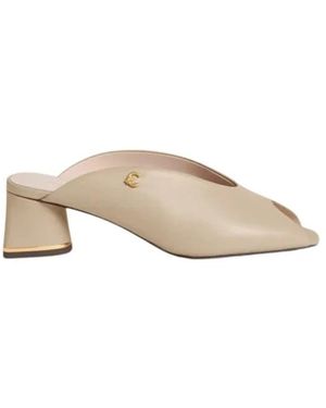 Coccinelle Heeled Mules - Neutro