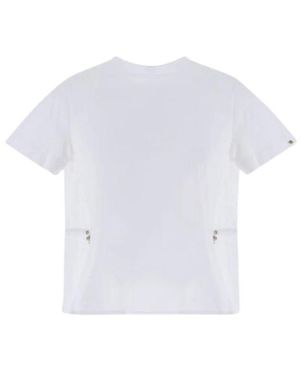 Herno Chic Katoen Jersey & Nieuwe Techno Taffeta T-Shirt - Wit