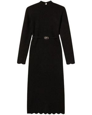 Twinset Lange Gebreide Jurk - Zwart