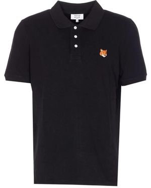 Maison Kitsuné Polo Shirts - Black
