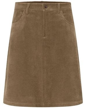 Cream Short Skirts - Natural
