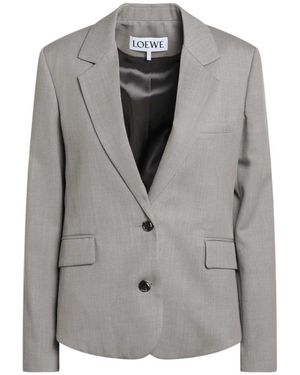 Loewe Mélange Wool Jacket - Grey