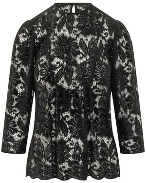 LE SULLY STUDIO Camicia Pizzo - Schwarz