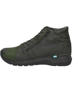 Wolky Why Schnürstiefel - Grün