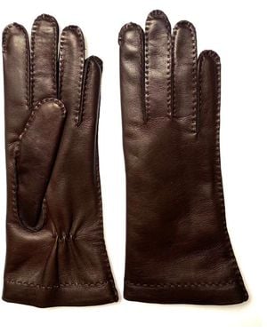 Restelli Guanti Long Nappa Glove - Braun
