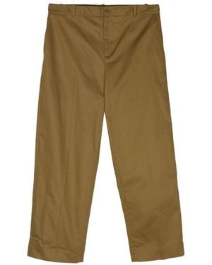 Maison Kitsuné Straight Trousers - Green