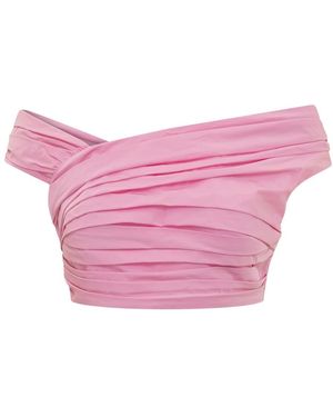 DSquared² Tops ,Roze ,Polyester Mouwloze Korte Top