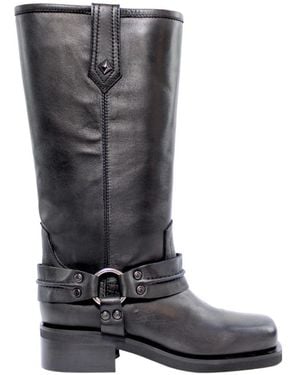 Zoe High Boots - Grey