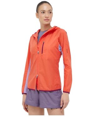 Icebreaker Hooded Colourblock Jacket - Rood