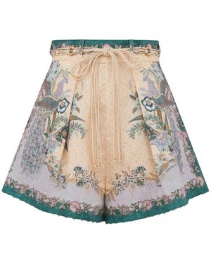 Zimmermann Short Shorts - Brown
