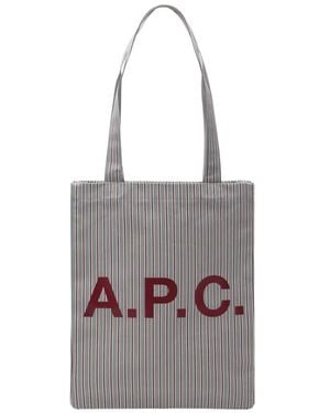 A.P.C. Tote Bags - Gris