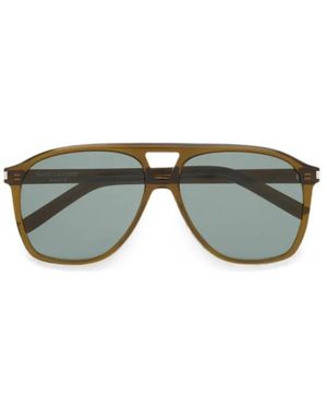 Saint Laurent Accessoires ,Groen ,Nylon Sl 596 Dune Zonnebril