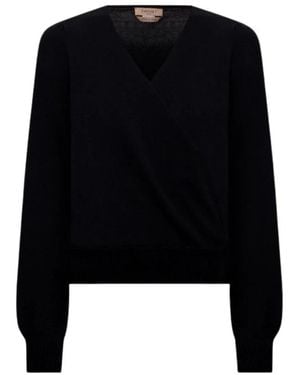 Twinset V-Ausschnitt Strick - Schwarz
