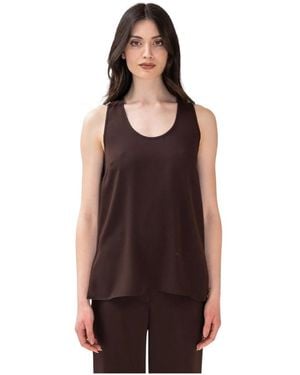 P.A.R.O.S.H. Sleeveless Tops - Marron