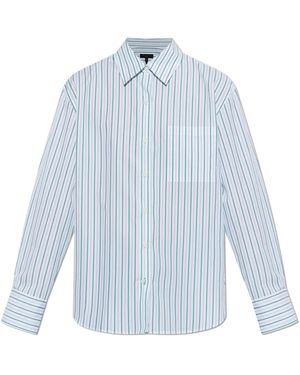 Rag & Bone Connie Gestreiftes Poplin-Hemd - Blau