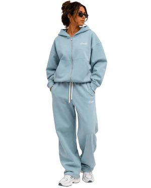 Equalite Yuki Scuba Full Zip Tracksuit - Blauw