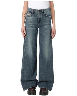 DIESEL Wide Jeans - Blu