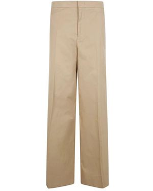 Jil Sander Broeken ,Wide Broeken - Naturel