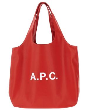 A.P.C. Tote Bags - Red