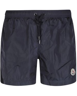 Moncler Badmode ,Blauw ,Polyester Boxer Mare Zwemshorts